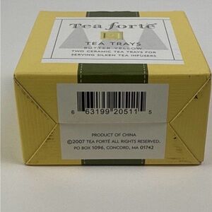 Tea Forté Yellow Tea Trays